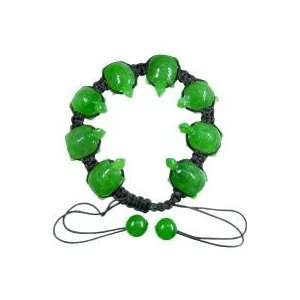  Jade Turtle Bracelet (1410) Jewelry