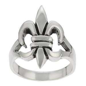  Sterling Silver Fleur de Lis Ring Jewelry