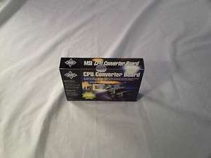 MSI CPU Converter Board   MS 6905   FC PGA Processor Ready _ new 