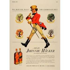  1937 Ad Johnnie Walker Blend Scotch Whisky All Seasons 