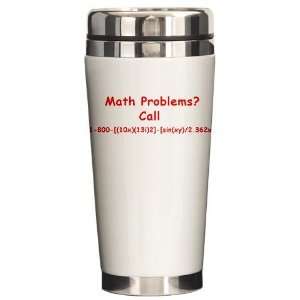  Funny Math Joke Humor Ceramic Travel Mug by  