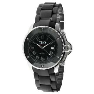 TKO ORLOGI Womens TK575 BK Genuine Ceramic Black Dial Watch 
