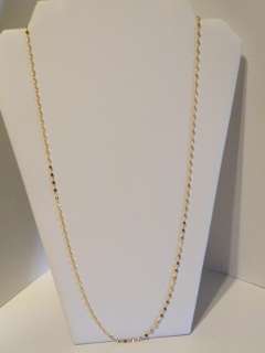   gold over Sterling Silver Delicate Disk Chain Necklace   30  