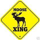 Moose Xing Sign   Many Wildlife Animals Crossings Avail