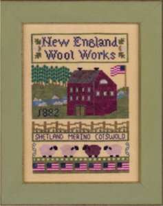 New England Wool Works Cross Stitch Chart Sheep Elizabe  