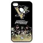   penguins ice hockey iPhone 4 or 4S Plastic black case cover 04974