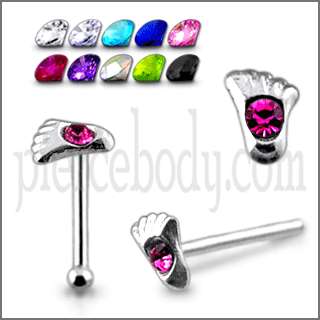 20pcs/box,Jeweled Foot Nose Stud  