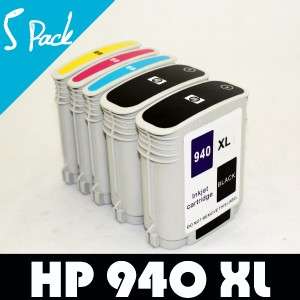 5p HP 940 XL Ink For Officejet Pro 8500a A910a Printer  