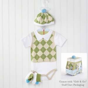  Sweet Tee Three Piece Golf Layette Set with Gift and Go 