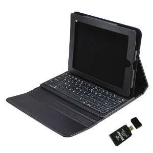  Removable Bluetooth Keyboard folio Leather Case Cover for 