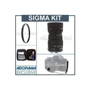 HSM Lens Kit, for Canon EOS with Tiffen 55mm UV Filter, Lens Cap Leash 
