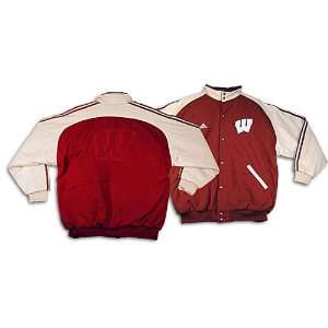   Wisconsin adidas Mens Big Game Lettermans Jacket