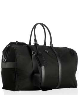 Prada black nylon Viaggio large duffle bag  