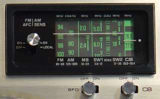 RARE PANASONIC RF 1150 AM/FM/SW1/SW2/CB RADIO RECEIVER MINT NR 