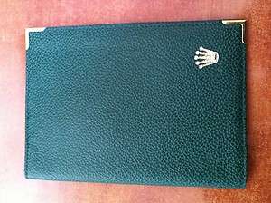 Vintage NOS Rolex Passport Wallet Genuine Green Leather  