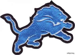 NFL LARGE 9 DETROIT LIONS EMBROIDERED SEW ON PATCH  