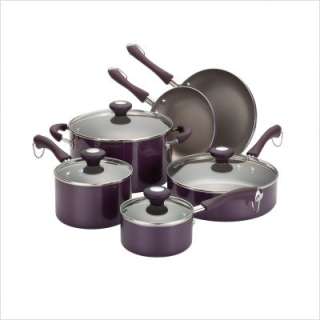 Paula Deen Porcelain Enamel 10 Piece Cookware Set in Purple 10539 