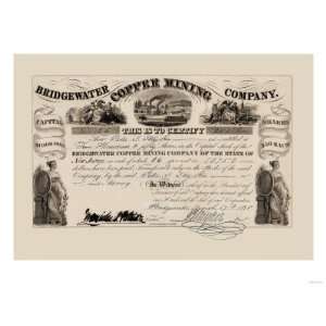 Bridgewater Copper Mining Company, c.1838 Premium Poster Print  