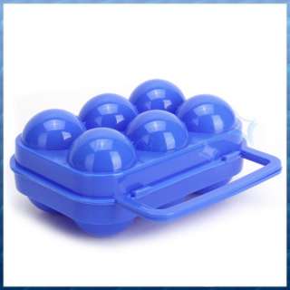   Plastic Fridge/Camping Picnic 6 Eggs Storage Case Box Container  