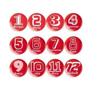  personalized red number plate Automotive