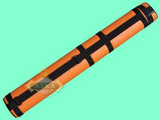 Billiard pool cue case 2 butt 2 shaft C22P06 Orange  