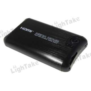   SATA HD 1080P HDD Media Player with SD/USB/HDMI/COAX/AV Portable Black