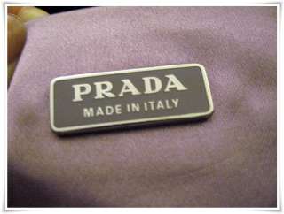 Authentic PRADA Lizard Leather Handbag Clutch Purple  