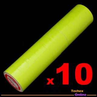 10 Rolls Yellow Label for Motex 5500 Price Gun Labeller  