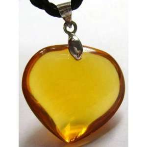 Crystal Quartz Heart Pendant Necklace 