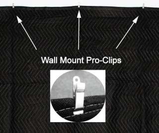 Acoustic Sound Proof Absorption Blanket with PRO CLIPS  