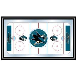  NHL San Jose Sharks Framed Hockey Rink Mirror Sports 
