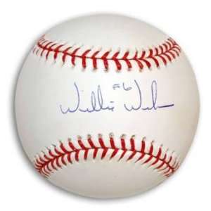  Willie Wilson Signed Major League Baseball Everything 