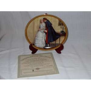  Norman Rockwell Collector Plate   Unexpected Proposal 