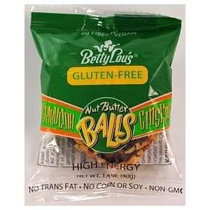 Betty Lous® Gluten Free Nut Butter Balls   Spirulina Ginseng (pack of 