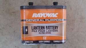 Rayovac 918 6V General Purpose Lantern Battery  