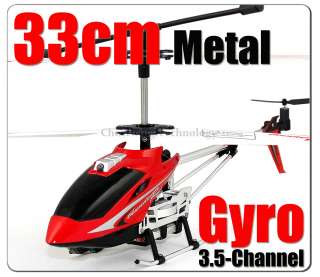 33CM GYRO Metal 3 Channel 3CH RC Helicopter R102 RTF  
