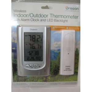 com Oregon Scientific Wireless Indoor/Outdoor Thermometer with Alarm 