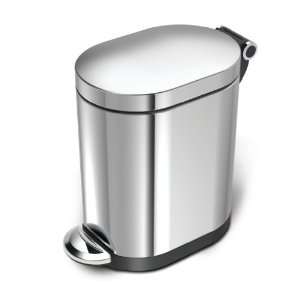   Oval Small Step Trash Can with Steel Pedal BT1058