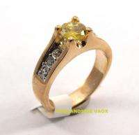 Womens Ring GPE Golden Topaz CZ Size 5 6 7 8 9 10 11  