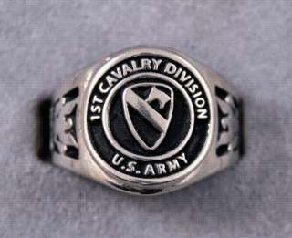 US Army Cavalry Rings Choice of 12 Different Units Cavalry and Armored 