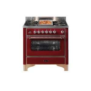   36 Inch Dual Fuel Range with Fry Top and Rotisserie