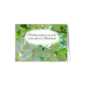 Invitation, Wedding, Bridesmaid, Cherry Blossoms Magic Watercolor Card