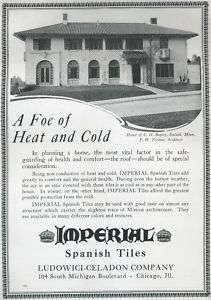 1923 Imperial ROOFING TILE Ad Bagley Home DULUTH MN  