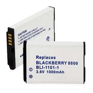  3.7v 1100 mAh Black PDA Battery for Blackberry 8800  