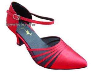 Ladies Latin Ballroom Salsa Red Dance Shoes A38  