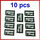 10x Micro SD SDHC TF to Memory Stick MS Pro Duo Adapter