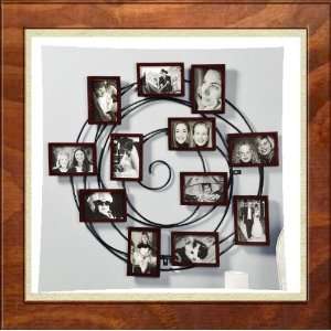   Picture Gallery Wall Photo Display Collage  12 opening   Iron Frame