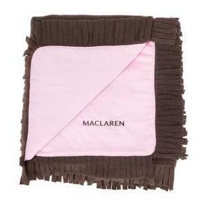  Maclaren Packaway Fleece Blanket   Coffee/Pink Baby