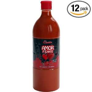 Castillo Amor Black Label Hot Sauce, 33 Ounce Bottles (Pack of 12)