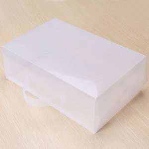  Foldable Women Plastic Shoe Box   Transparent